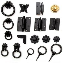 옛날문양장식 경첩 국화링손잡이 면판 전통장식, 40.돌쩌기경첩 4-21 53x62x14mm