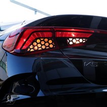 간지 기아 K5DL3 육각 포인트 후미등 브레이크등 튜닝 스티커