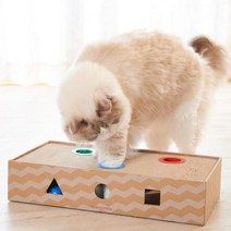 고양이 스크래칭 놀이박스 방울 캣닢공 스크래쳐