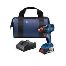 BOSCH 보쉬 GDX18V-1800B12 18V EC 브러시리스 1/4인치 1/2인치. 2.0Ah Slim Pack 배터리 비트/소켓 임팩트 전동 드라이버