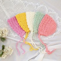러브컨츄리 봄봄 베이비 보넷 만들기 뜨개질 DIY 패키지, 연핑크, 1개