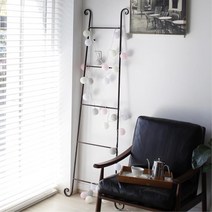 빈티지 철제사다리 다용도걸이 사진거치 쿠키진열대 틈새선반 베란다앵글, 1개