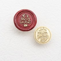 청첩장 도장 실링왁스세트 청첩장스티커 스탬프 초대장 실링스탬프 크리스마스 왁 스 16, 4