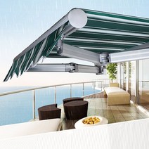 접이식 어닝 4X2.5m 차양막 천막 카페 그늘막 차광막 야외 햇빛가리개, 단품, 단품