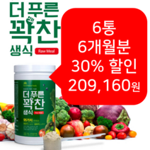 더푸른 동결건조 생식가루 든든한 한끼 아침대용 선식쉐이크 식사대용선식 6통 40%, 6통 40%할인 (119,520원 할인)