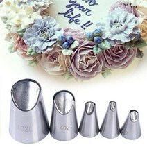계량 5 개대 국화 꽃 장식 배관 노즐 팁 케이크 도구 주방 과자 컵케익 베이킹, 없음