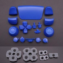 ps5 부품 듀얼센스 커버 컨트롤러 거치대 실리콘 스틱 케이스 받침대 고무 전도성 버튼 및 풀 세트 조이스틱 방향 키 소니 용, N4