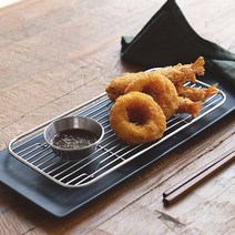 다인몰 스텐레스 사각 튀김망 돈까스망 밧트망 3size (봉형) 튀김망트레이 스텐 바스켓 채망 반달 에어프라이어받침대 밧드망 스틸 받침 받침대 기름망 식힘망 거름망 튀김바트