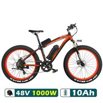 26인치 전기 산악 자전거 스노우 전기팻바이크 스카닉 전동 자토바이, RD LCD 1000W10A