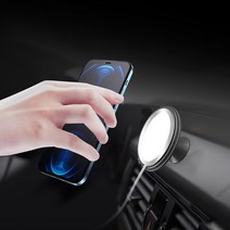 아이오닉5 gv70 gv80 쏘렌토mq4 아이폰 맥세이프 차량용 송풍구 거치대 무선충전기, 송풍구- 거치형, 블랙