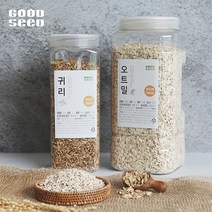 [굿씨드] 슈퍼푸드 귀리와 오트밀 2종 세트, 2kg [귀리/오트밀-각1kg 총 2통]