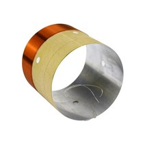 구리 케이블 51mm 베이스 스피커 보이스 코일 우퍼 라우드 수리 부품 벤트 홀 포함 8ohm 51 코어 알루미, 01 White voice coil