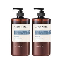 애경 케라시스 클린노트 퓨어코튼 샴푸 1L 2개, 케라시스 클린노트 퓨어코튼 샴