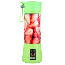 오렌지 과일착즙기 쥬서기 원액기 녹즙기 휴대용 전기 Juicer USB 충전식 스무디 블렌더 과일 믹서 밀크, 03 green