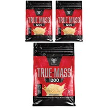 비에스엔 트루-매스 1200 파우더 프로틴 & 카보하이드레이트 드링크 믹스 단백질 보충제, 4.65kg, 3개