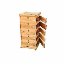 격자 벌집 토종벌꿀 꿀벌통 양봉자재 수정벌 꿀벌, 5층전망문모델내경25x25x10, 1개