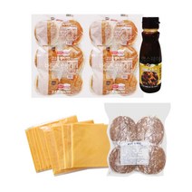 불고기버거 만들기세트 10인분+치즈(바베큐소스)