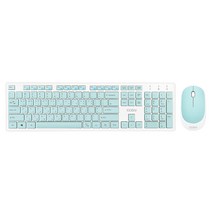 코시 파스텔 무선 키보드 마우스 세트, KBM3409WL, 민트, 일반형