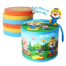 뽀로로 가벼운 휴대용 도형퍼즐 의자 스툴 책상의자 바른자세