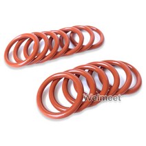 고무오링 패킹 실리콘 오링 고무링 10pcs 와이어 직경 2.4mm OD7-110mm 내유성 VMQ 실리콘 고무 씰링 링 고, 19 25mm