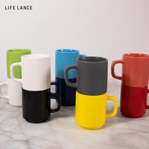 라이프란스 원톤올무광 무지 머그컵 도자기 북유럽 360ml, 그레이