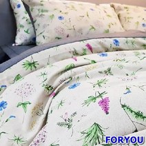 ForU34 좋은솜 좋은이불 알파린넨 차렵이불 세트 싱글 면차렵이불 극세사차렵이불 이불