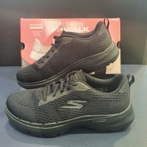 스케쳐스 여성 고워크 6 깔끔 심플한 밴딩 워킹화 런닝화 효도화 푹신한 족저근막염 쿠션 발편한 신발 올블랙 #SP0 WW 22X 021