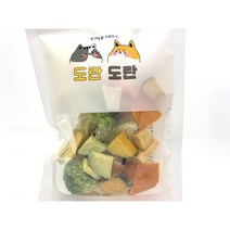 도란도란 반려동물 베지칩스 미니 동결건조 사료, 과일/야채, 4개, 20g