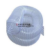 투명 자바라 산업공장전용청소관호스 통풍먼지제거 100 신축파형PVC 투명와이어 PVC 배관, 100파이프 4미터