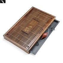 대나무 다도 차판 다기 찻상 퇴수기 전통 차 받침대