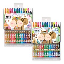 모나미 모니주 샤프식 색연필 24색 핑크, 1개