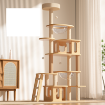 원목캣타워 캣타워 대형 뚱냥이 우주캡슐 나비나무, 8층 우주 캡슐  큰 고양이