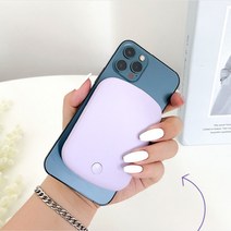 붙이는보조배터리 초소형보조배터리 초슬림 초경량, 화이트