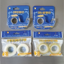 크리스탈 테이프 리필 2입 투명 반투명 12mm 18mm 디스펜서, 4)투명- 18mm x 12.7m 리필 2입