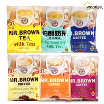 우리가스토리 대만 미스터브라운 밀크티/커피믹스/라떼/캬라멜마키야또/카푸치노 30입 1봉, 05) 미스터브라운 캬라멜마키아또 30입 1봉