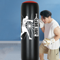남녀노소 누구나 즐기는 오뚜기 스탠딩 에어 대형 샌드백 160cm, 샌드백+공기주입기