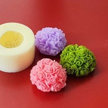 수제몰드 - 장미볼 플라워 실리콘꽃몰드