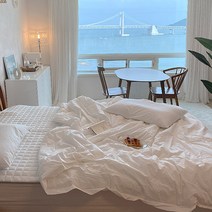 바스락 60수 고밀도면 호텔식 침구 여름 차렵 이불