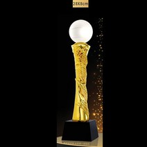 트로피 미니 우승 시상식 졸업 골프 축구 트로피 크리에이티브 금속 전기 도금 레진 트로피 크리스탈 댄스, 22 W