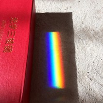 광학 유리 직각 프리즘 무지개 사진 소품 물리적 실험 장비 네트 레드 미쓰비시 거울, 한개옵션0