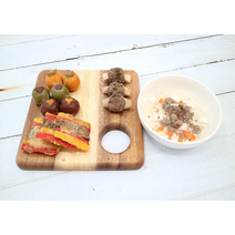 라온하개 주문제작 강아지간식 함께하개 세트 추석 설 명절음식 4종 송편 꼬치전 갈비 황태국