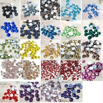 네일스톤 논핫픽스 일반칼라모음, A-25 로즈, ss20／4.6-4.8mm1440개, 1봉