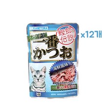 카네토라 파우치 60g 12개 고양이 간식, 해물