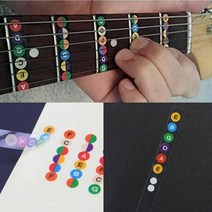 기타스티커 스케일 코딩 스트립 교육 학습 악보 악기, 기타스티커BL09256