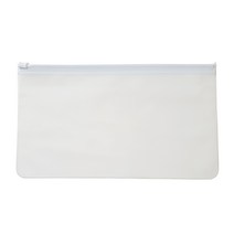 백구인쇄 유백 지퍼백 BK240x150 PVC 슬라이드 무지 대자, 1개