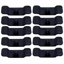 우물 콘센트 선정리 클립, 블랙 10개