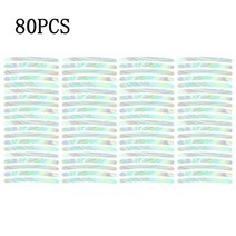 20/40/80Pcs 다채로운 레이저 반사 스트립 자동차 오토바이 휠 허브 스티커 데칼 야간 운전 안전 스티커, [03] 80Pcs Laser