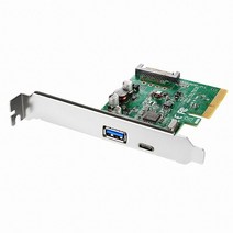 NEXT 323TCA USB3.1 Gen2 Type-C + Type-A PCI-Express 카드 10Gbps 지원 슬림 PC브라켓제공 확장카드