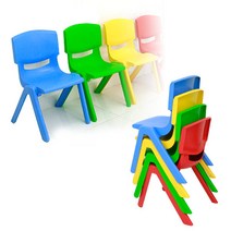 호가 PVC컬러의자 아동의자 어린이의자 의자, PVC컬러의자-레드