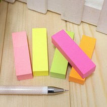 책갈피 북마크 컴퓨터 점착 5색메모지 100 예쁜 접착